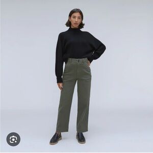 Everlane Organic Cotton Pants in Olive